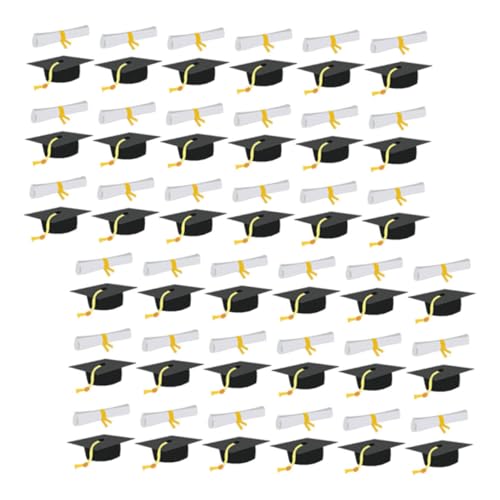HOMSFOU 1 Packung Doktorhut Konfetti High School -absolventen Konfetti Herzlichen Glückwunsch Grad Abschlussdiplom Confetti Abschlusskappentabelle High-school-konfetti Papier von HOMSFOU