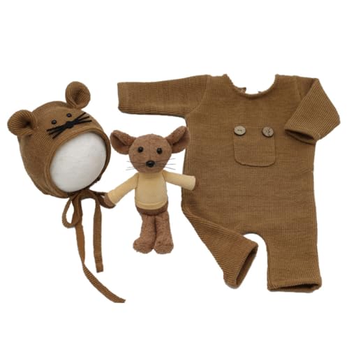 HOMSFOU 1 Requisiten für Babyfotos Neugeborenes Foto-Outfit Overalls für die Babyfotografie photoshooting accessoires photoshoot clothes Requisiten für die Neugeborenenfotografie von HOMSFOU