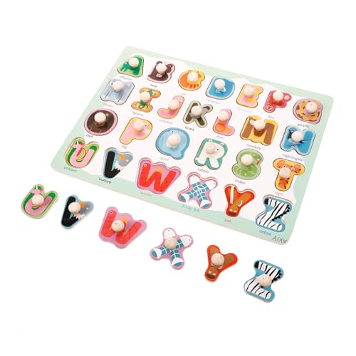 HOMSFOU 1 Satz Alphabet Puzzle für Lernspielzeug zur Frühen Kognitiven Fähigkeiten Holzpuzzle für Kleinkinder Ab Jahren für Junge Mädchen Spiele und Vorschulerziehung HOMSFOU 1 Satz Alphabet Puzzle für Lernspielzeug zur Frühen Kognitiven Fähigkeiten Holzpuzzle für Kleinkinder Ab Jahren für Junge Mädchen Spiele und Vorschulerziehung von HOMSFOU