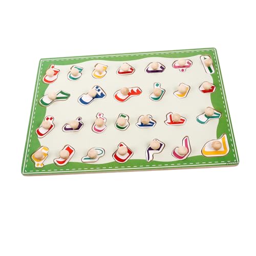 HOMSFOU 1 Satz Arabic Puzzle Board Lernspielzeug für Kleinkinder mit Bunten Holz Puzzlestücken Fördert Konzentration Motorische Fähigkeiten und Sprachentwicklung für Vorschulkinder HOMSFOU 1 Satz Arabic Puzzle Board Lernspielzeug für Kleinkinder mit Bunten Holz Puzzlestücken Fördert Konzentration Motorische Fähigkeiten und Sprachentwicklung für Vorschulkinder von HOMSFOU