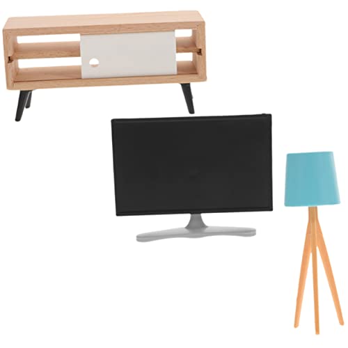 HOMSFOU 1 Satz Mini-Schlafzimmer-Accessoires Mini-puppenmöbel Mini- -tischlampe Puppenhaus Fernseher Puppenhaus-tv-ständer Mini-tv-Fernseher Kabinett Holz Flüssigkristall Kind HOMSFOU 1 Satz Mini-Schlafzimmer-Accessoires Mini-puppenmöbel Mini- -tischlampe Puppenhaus Fernseher Puppenhaus-tv-ständer Mini-tv-Fernseher Kabinett Holz Flüssigkristall Kind von HOMSFOU