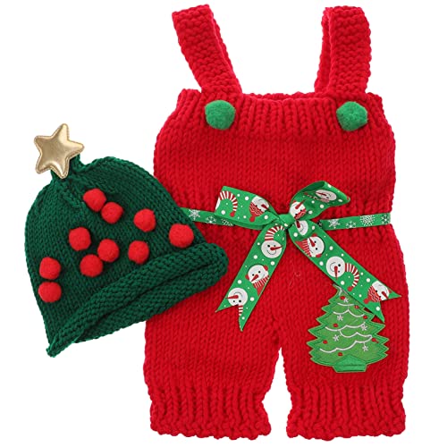 HOMSFOU 1 Satz Requisiten für Babyfotos Weihnachtsbaby gestricktes Weihnachtskostüm weihnachten outfit christmas outfit Fotokostüm für Kleinkinder Gestricktes Foto-Outfit HOMSFOU 1 Satz Requisiten für Babyfotos Weihnachtsbaby gestricktes Weihnachtskostüm weihnachten outfit christmas outfit Fotokostüm für Kleinkinder Gestricktes Foto-Outfit von HOMSFOU