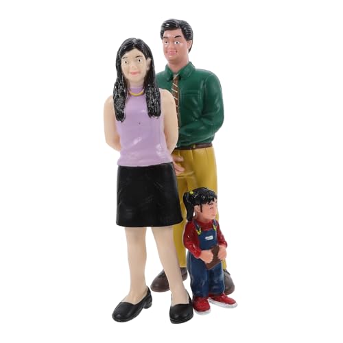 HOMSFOU 1 Satz Simulationscharaktermodell Figur Familien Miniatur Zahlen Menschen Mädchen Attrappe Leute aus dem Puppenhaus Puppen für Puppenhaus Puppenhauspuppen Puppenhaus Puppen PVC von HOMSFOU