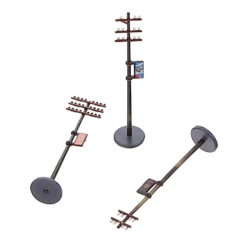 HOMSFOU 1 Satz Telegrafenmasten Modellset Szenarien Dekoration für DIY Zubehör für Mikrolandschaften Maßstab Langlebig und Detailreich für Projekte HOMSFOU 1 Satz Telegrafenmasten Modellset Szenarien Dekoration für DIY Zubehör für Mikrolandschaften Maßstab Langlebig und Detailreich für Projekte von HOMSFOU