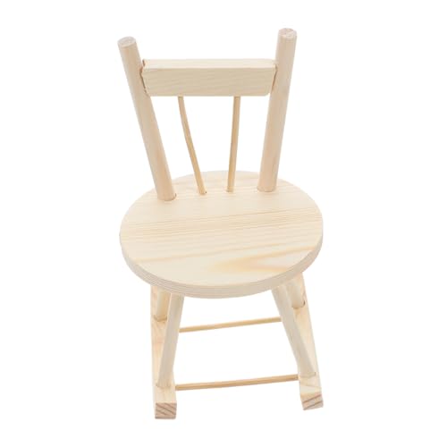 HOMSFOU 1 Set Holzstuhl Spielzeugstühle Miniaturstuhl von HOMSFOU