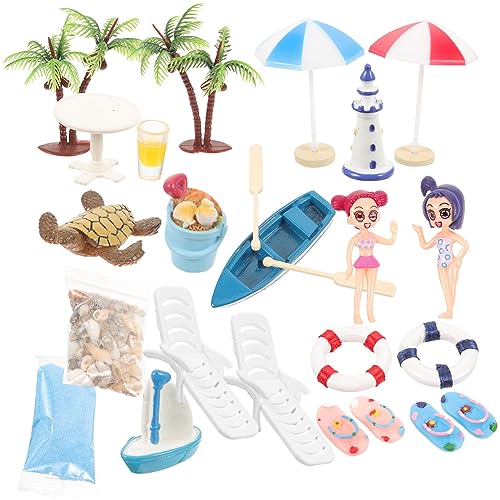HOMSFOU 1 Set Miniatur Strandhaus-Dekoration, Mikro-Landschaftsspielzeug, Bunte Farben, Kunststoff, für DIY Puppenhaus-Deko, Strand- und Küstenmotive HOMSFOU 1 Set Miniatur Strandhaus-Dekoration, Mikro-Landschaftsspielzeug, Bunte Farben, Kunststoff, für DIY Puppenhaus-Deko, Strand- und Küstenmotive von HOMSFOU