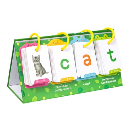 HOMSFOU 1 Set Visuelle Wortlernkarten Frühe Bildung Desktop-taschendiagramm Für Vorschul-Montessori-lese- Und Rechtschreibspielzeug von HOMSFOU