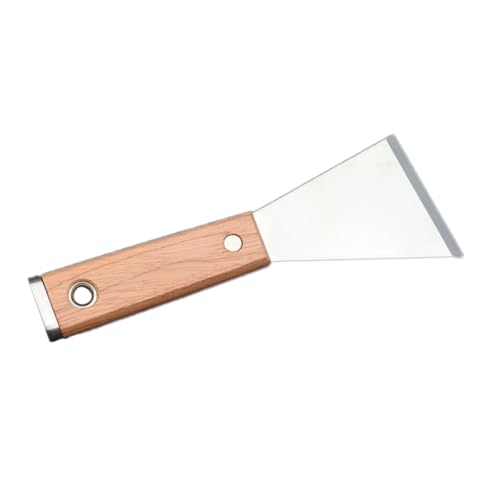HOMSFOU 1 Stück Abgewinkeltes Spachtel Fondant Reiniger Kuchen Gips Schneiden Kräuseln Bausatz Werkzeug Block Malen Aufkleber-entferner Malerei Cutter Rostfreier Stahl Silver von HOMSFOU