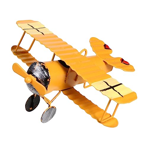 HOMSFOU 1 Stück Flugzeug Modell Eisen Retro Dekoration für Schreibtisch Einzigartiges für Abnehmbar Gelb Nostalgisches Design für Zuhause und Klassenzimmer HOMSFOU 1 Stück Flugzeug Modell Eisen Retro Dekoration für Schreibtisch Einzigartiges für Abnehmbar Gelb Nostalgisches Design für Zuhause und Klassenzimmer von HOMSFOU