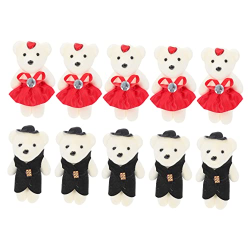 HOMSFOU 10 Stück Simulation Schaum Bär Plüschtier Bärenpuppendekore Plüschpuppe Abschluss Vorhanden Grad Geschenkbären Für Blumenstrauß Mini Abschluss Tragen Stoff HOMSFOU 10 Stück Simulation Schaum Bär Plüschtier Bärenpuppendekore Plüschpuppe Abschluss Vorhanden Grad Geschenkbären Für Blumenstrauß Mini Abschluss Tragen Stoff von HOMSFOU