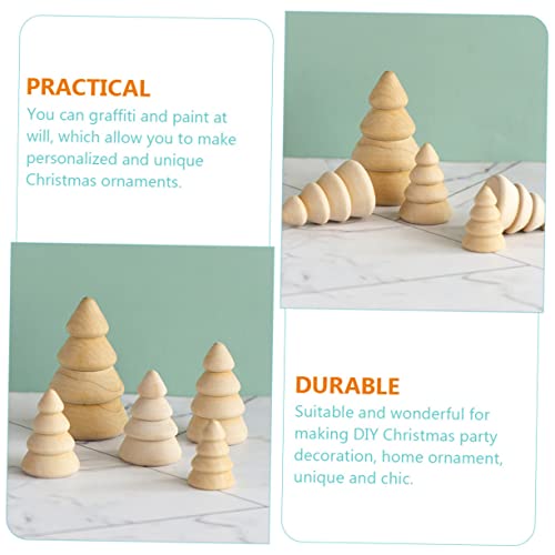 HOMSFOU 10 Stück Teiliges Kleine Unbemalte Holz Weihnachtsbäume zum Bemalen Kindgerechte DIY Holzfiguren für Weihnachtsdekoration Glatte Oberfläche Leichtes Langlebiges Material für HOMSFOU 10 Stück Teiliges Kleine Unbemalte Holz Weihnachtsbäume zum Bemalen Kindgerechte DIY Holzfiguren für Weihnachtsdekoration Glatte Oberfläche Leichtes Langlebiges Material für von HOMSFOU