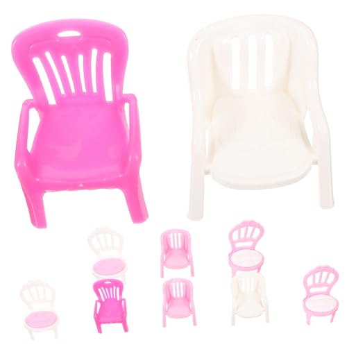HOMSFOU 10Stücke Miniaturmöbel Für Entzückende Miniaturstühle Für Puppenhaus Dekoration Accessoires Für Spielideen Für Fotos Und Rollenspiele von HOMSFOU