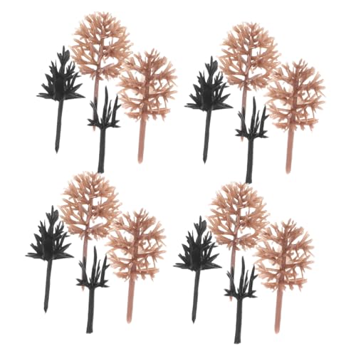 HOMSFOU 116 Stück Mini Modellbäume Mischbare Miniatur Baum Modelle aus Robustem Kunststoff Realistische Landschaftsdekoration für Modelleisenbahn Dioramen Puppenhäuser Sandtisch von HOMSFOU