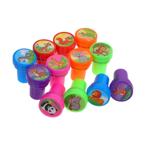 HOMSFOU 12 Stück Cartoon-tierrobbe Kindermarken Stempel Für Sammelalben Stempel Für Schreibwaren Stempelset Für Lehrer Briefmarken Malen Stempelset Tiere Süßer Malstempel Plastik HOMSFOU 12 Stück Cartoon-tierrobbe Kindermarken Stempel Für Sammelalben Stempel Für Schreibwaren Stempelset Für Lehrer Briefmarken Malen Stempelset Tiere Süßer Malstempel Plastik von HOMSFOU