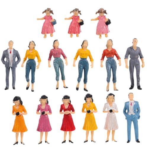 HOMSFOU 15 Stück Teiliges Bemalter Modellfiguren Menschen Realistische Miniaturfiguren in Verschiedenen Posen Kunststoff Geeignet für Modelleisenbahn Architektur HOMSFOU 15 Stück Teiliges Bemalter Modellfiguren Menschen Realistische Miniaturfiguren in Verschiedenen Posen Kunststoff Geeignet für Modelleisenbahn Architektur von HOMSFOU