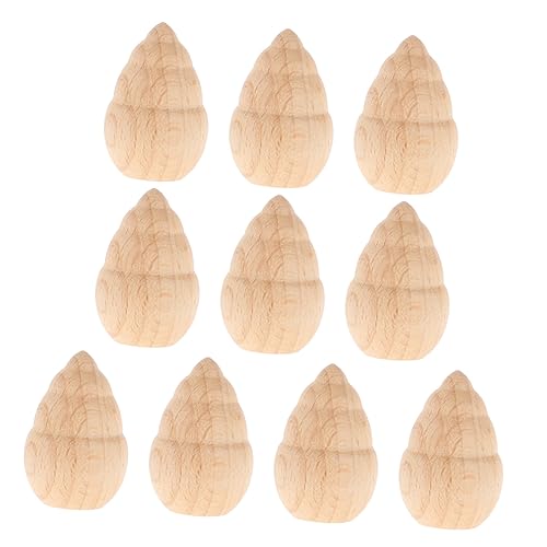 HOMSFOU 16 Stück Unbemalte Holzspielzeug Teiliges für DIY Projekte für Erzieher und Bastel Fördert Fähigkeiten und Fantasie Hochwertigem Holz Gefertigt von HOMSFOU
