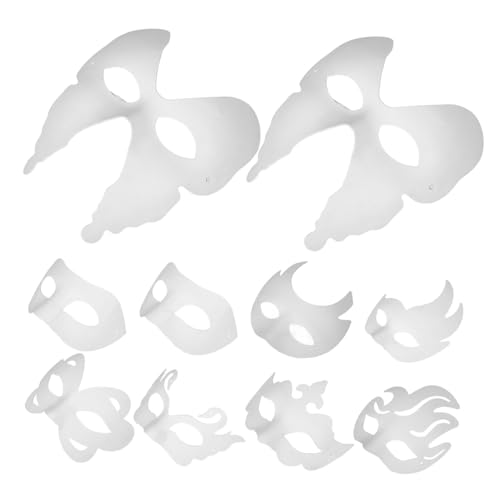 HOMSFOU 16stücke Unbemalte Papiermasken Für Cosplay Karneval Und Halloween Leichte Kreative Masken Für Erwachsene Und Frauen Für Bastelprojekte von HOMSFOU