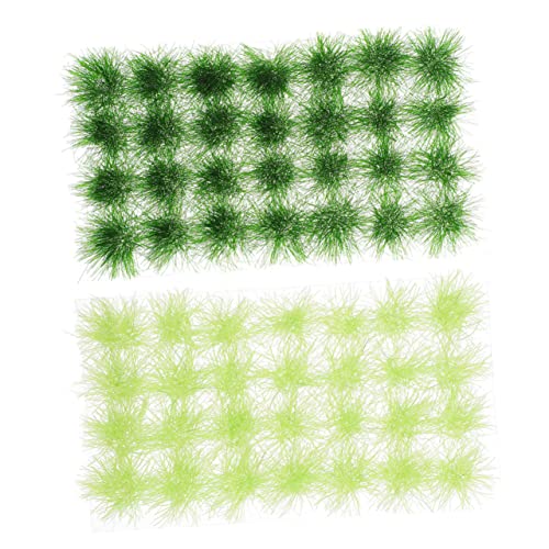 HOMSFOU 2 Boxen Künstliche Grasbüschel Statische Gras Tufts für DIY Modellbau Sandtisch Architektur Miniatur Landschaft Dekoration von HOMSFOU