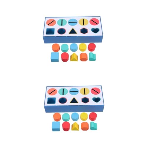 HOMSFOU 2 Boxen Montessori Holzspielzeug Farben und Formen Sortierbox für Kleinkinder Pädagogisches Lernspielzeug zur Farberkennung Motorische Feinübungen und Logisches HOMSFOU 2 Boxen Montessori Holzspielzeug Farben und Formen Sortierbox für Kleinkinder Pädagogisches Lernspielzeug zur Farberkennung Motorische Feinübungen und Logisches von HOMSFOU