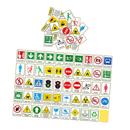 HOMSFOU 2 Satz Lernkarten Verkehrszeichen Erkennung Flashcards für Frühe Tragbare Kognitive Bilderkarten für Kleinkinder zur des Lernens HOMSFOU 2 Satz Lernkarten Verkehrszeichen Erkennung Flashcards für Frühe Tragbare Kognitive Bilderkarten für Kleinkinder zur des Lernens von HOMSFOU