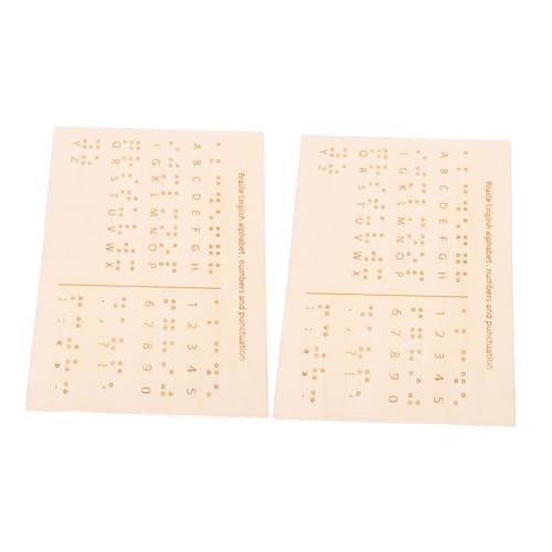 HOMSFOU 2stücke Holz Braille Lernhilfe Mit Erhabenen Punkten Alphabet Und Zahlen Tafel Für Blinde Und Sehende Montessori Bildungsspielzeug Für Effektives Lernen HOMSFOU 2stücke Holz Braille Lernhilfe Mit Erhabenen Punkten Alphabet Und Zahlen Tafel Für Blinde Und Sehende Montessori Bildungsspielzeug Für Effektives Lernen von HOMSFOU