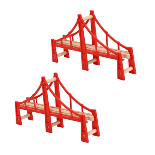 HOMSFOU 2 Stück Holzspielzeug Eisenbahn Teilig Schienen Zubehör für Kreative Bahnlandschaften für Pädagogisches HOMSFOU 2 Stück Holzspielzeug Eisenbahn Teilig Schienen Zubehör für Kreative Bahnlandschaften für Pädagogisches von HOMSFOU