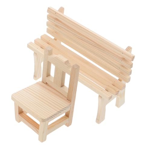HOMSFOU 2 Stück Puppenhausbank Spielhaus Puppenhauszubehör kleine Parkbank Dollhouse Dekorationen puppenhaus Modell stühle Mini-Puppenhaus- Mini -Bank Holz Beige HOMSFOU 2 Stück Puppenhausbank Spielhaus Puppenhauszubehör kleine Parkbank Dollhouse Dekorationen puppenhaus Modell stühle Mini-Puppenhaus- Mini -Bank Holz Beige von HOMSFOU