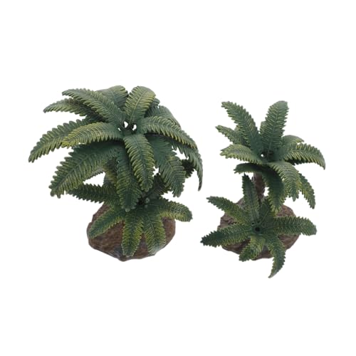 HOMSFOU 2 Stück Simulationslandschaftsbaum Mini-Modellbäume gefälschtes Baummodell Modellbaum Holzbaum Modell raumdeko Mikrosimulation Kleiner Baum Mini-Szenenzubehör-Modellbäume Plastik von HOMSFOU