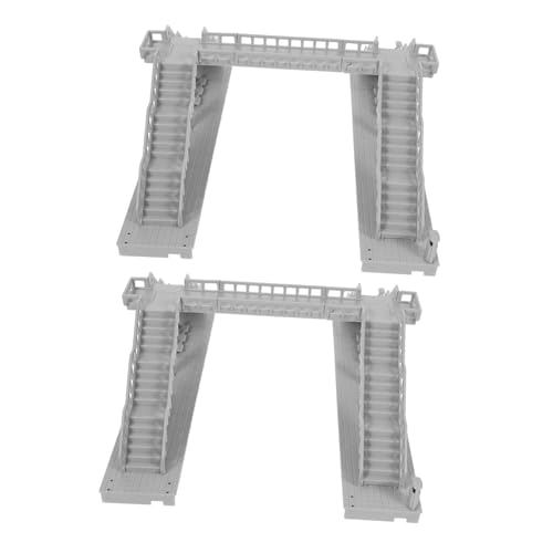 HOMSFOU 2 Stück Städtisches Gebäudemodell Miniaturen Brücke DIY-fußgängerbrückenmodell Märchenhaus Diorama -Accessoires Plastische Fußgängerbrückenkomponenten Mini-fußgängerbrücke Grau Abs HOMSFOU 2 Stück Städtisches Gebäudemodell Miniaturen Brücke DIY-fußgängerbrückenmodell Märchenhaus Diorama -Accessoires Plastische Fußgängerbrückenkomponenten Mini-fußgängerbrücke Grau Abs von HOMSFOU