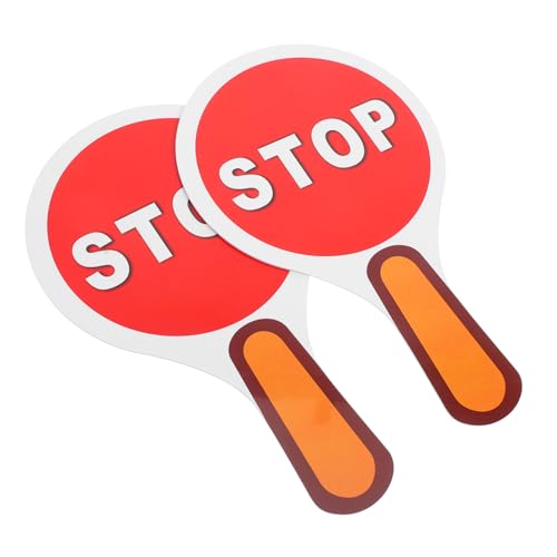HOMSFOU 2 Stück Stop-Schild-Dekoration Verkehrszeichen Zimmer Handzeichen -stoppschild Mini-stoppschild Straßenstraßenschilder Handheld-stoppschild Plastik HOMSFOU 2 Stück Stop-Schild-Dekoration Verkehrszeichen Zimmer Handzeichen -stoppschild Mini-stoppschild Straßenstraßenschilder Handheld-stoppschild Plastik von HOMSFOU