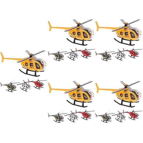 HOMSFOU 20 STK Flugzeugmodell Für Kinder Mini-Helikopter-Modell Spielzeugflugzeug Hubschrauber Decoraciones para Sala De Casa Flugzeugspielzeug Für 3 Jährige Legierung Puppe Haushalt Büro von HOMSFOU
