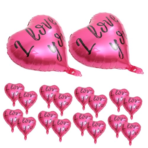 HOMSFOU 20 Stück Herzballons Set Aluminium Folienballons für Hochzeit Verlobung und Geburtstag Dekorative Partyballons mit I Love You Hochzeitsdeko und Festtagsaccessoire HOMSFOU 20 Stück Herzballons Set Aluminium Folienballons für Hochzeit Verlobung und Geburtstag Dekorative Partyballons mit I Love You Hochzeitsdeko und Festtagsaccessoire von HOMSFOU