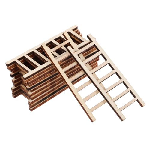 HOMSFOU 20 Stück Holzstreüten Ornamente Mini Leiterdekor Ding drinnen realistisch Häuser winzig Puppenhausleiter Kleine Holzleiter-Dekorküche Miniaturleiter Dollhouse Decor hölzern Beige HOMSFOU 20 Stück Holzstreüten Ornamente Mini Leiterdekor Ding drinnen realistisch Häuser winzig Puppenhausleiter Kleine Holzleiter-Dekorküche Miniaturleiter Dollhouse Decor hölzern Beige von HOMSFOU