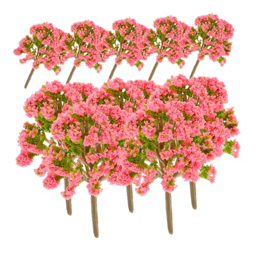 HOMSFOU 20 Stück Landschaftsbaum Realistische Künstliche Blumenbäume für Landschaften Sandtisch Dekorationen und Modelleisenbahnen Leicht und Langlebig von HOMSFOU