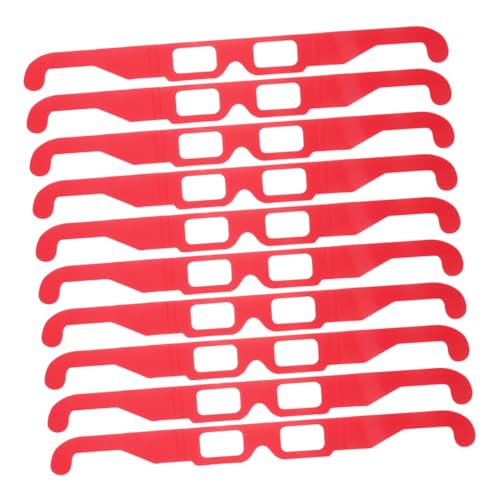 HOMSFOU 20 Stück Teiliges Papierkarton Prisma Festival Sonnenbrille Bunte Regenbogenbrille für Festivals Komfortabel und Eindrucksvoll für Partys und Visuelle Darstellungen von HOMSFOU