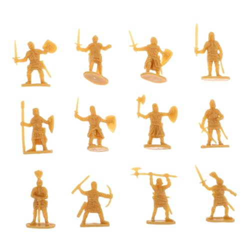 HOMSFOU 200 Stück Miniatur Mittelalter Soldaten Figuren Detaillierte Modellminiaturen Plastische Ritter Armee für Historische Sammler Pädagogische Rollenspiele und Dekoration von HOMSFOU