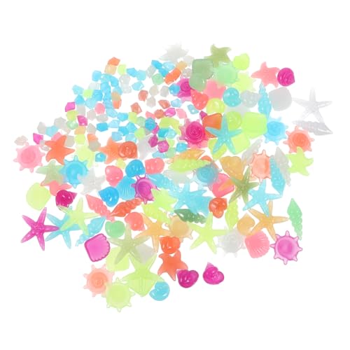 HOMSFOU 200 Stück Multifunktions-Aquarienkies leuchtende Steine aquariumpflanzen Dekoration für Fischbecken Pool Dekoration Aquariensteine ​​für Aquarien Blumentopf-Kieselsteine Plastik von HOMSFOU