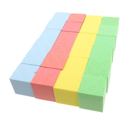 HOMSFOU 24 Stück Schaumstoff-modellwürfel Bunte Schaumstoffblöcke Bausteinwürfel Zählen Musterblöcke Für Farbiger Block Blockhandwerk Bunter von HOMSFOU