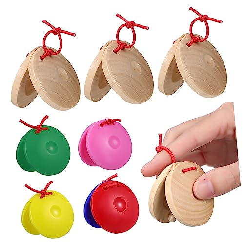 HOMSFOU 24 Stück Teiliges Holz und Kunststoff Castanet Bunte Rhythmus Instrumente für Kleinkinder Musikalisches Lernspielzeug und Hand Auge Koordination HOMSFOU 24 Stück Teiliges Holz und Kunststoff Castanet Bunte Rhythmus Instrumente für Kleinkinder Musikalisches Lernspielzeug und Hand Auge Koordination von HOMSFOU