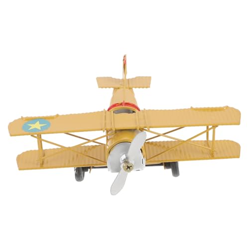 HOMSFOU 3 Stck. Retro Flugzeug Modell Eisen Kreative Wohnaccessoires für Vintage Dekorationen für Schlafzimmer Wohnzimmer und Zufälliger Gelber Farbausführung HOMSFOU 3 Stck. Retro Flugzeug Modell Eisen Kreative Wohnaccessoires für Vintage Dekorationen für Schlafzimmer Wohnzimmer und Zufälliger Gelber Farbausführung von HOMSFOU