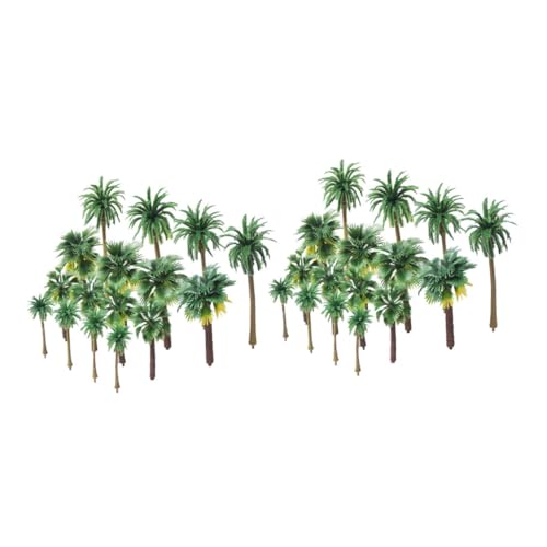 HOMSFOU 36 Stück Miniatur Bäume Realistische Modellbaum Dekoration für Sandtische Mikro Landschaften und Architektur für Diorama und Kreative Gestaltungen von HOMSFOU