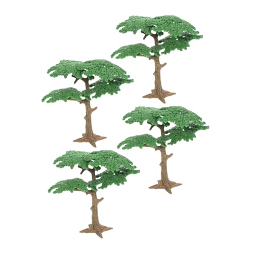HOMSFOU 4 Pcs Miniatur Gefälschte Baumsand Tabelle Modell Miniatur -Landschaft Modell Künstlicher Baummodell Miniaturstreet Bäume Miniaturbaum Ornament von HOMSFOU