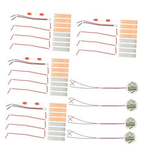 HOMSFOU 4 Sätze DIY Obst Batterie Experimentierkit für Kupfer Elektroden LED Licht und Elektronischer Uhr Stem Physik Lernspielzeug für Schulprojekte und Elektrizitätsverständnis HOMSFOU 4 Sätze DIY Obst Batterie Experimentierkit für Kupfer Elektroden LED Licht und Elektronischer Uhr Stem Physik Lernspielzeug für Schulprojekte und Elektrizitätsverständnis von HOMSFOU