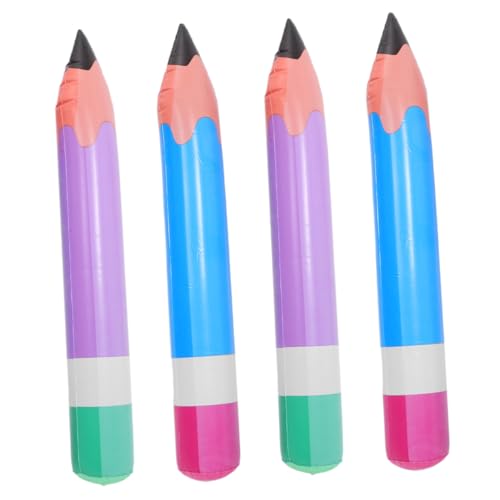 HOMSFOU 4 Stück Aufblasbares Bleistiftspielzeug Aufblasbare Bleistift-requisiten Party Riesige Bleistiftstütze Riesiger Bleistift Dekorationen Ballonstift Weiß Stöcke Riesenstifte Gold Pvc HOMSFOU 4 Stück Aufblasbares Bleistiftspielzeug Aufblasbare Bleistift-requisiten Party Riesige Bleistiftstütze Riesiger Bleistift Dekorationen Ballonstift Weiß Stöcke Riesenstifte Gold Pvc von HOMSFOU