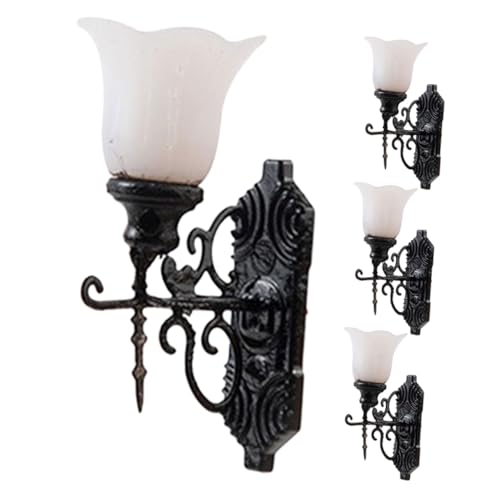 HOMSFOU 4 Stück Miniatur Wandlampe Detailreiche Sandtisch Dekoration Langlebige Miniaturleuchte für Puppenhaus und Sandtable Materialien Kompakt und Installieren für Kreative HOMSFOU 4 Stück Miniatur Wandlampe Detailreiche Sandtisch Dekoration Langlebige Miniaturleuchte für Puppenhaus und Sandtable Materialien Kompakt und Installieren für Kreative von HOMSFOU