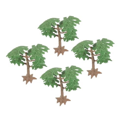 HOMSFOU 4 Stück Simulationslandschaftsbaum Mini-modellbaum Mikrosimulation Kleiner Baum Straßenbaummodell Mini-szenenzubehör-modellbäume Simulationsmodell Künstlicher Miniaturbaum Plastik von HOMSFOU