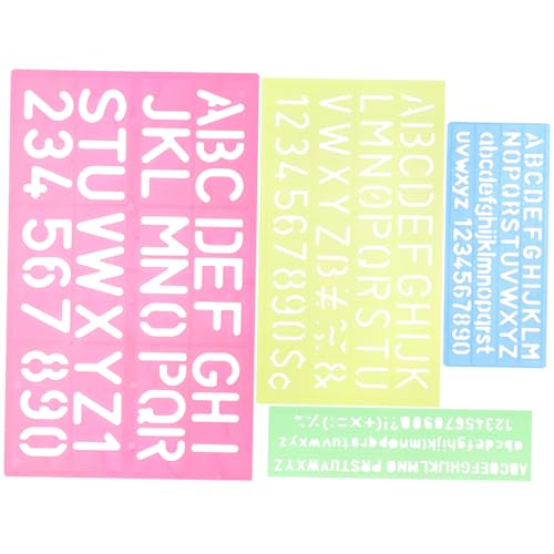 HOMSFOU 4 Stück Teiliges Alphabet und Schablonen für Doppelseitiges Lernspielzeug Schreibfähigkeiten für Vorschule und Homeschooling HOMSFOU 4 Stück Teiliges Alphabet und Schablonen für Doppelseitiges Lernspielzeug Schreibfähigkeiten für Vorschule und Homeschooling von HOMSFOU