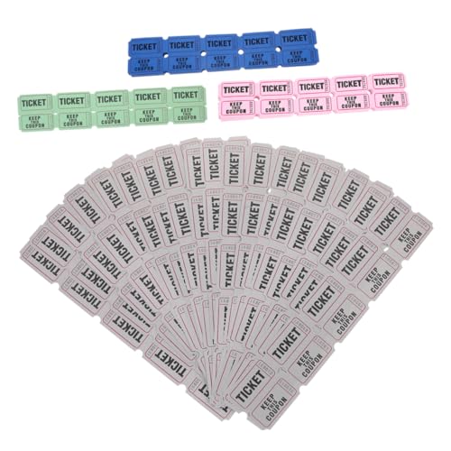 HOMSFOU 400Stücke Lose Papiertickets für Karneval Veranstaltungen Spiel Lose Ticket Etiketten Event Tickets Langlebige Party HOMSFOU 400Stücke Lose Papiertickets für Karneval Veranstaltungen Spiel Lose Ticket Etiketten Event Tickets Langlebige Party von HOMSFOU