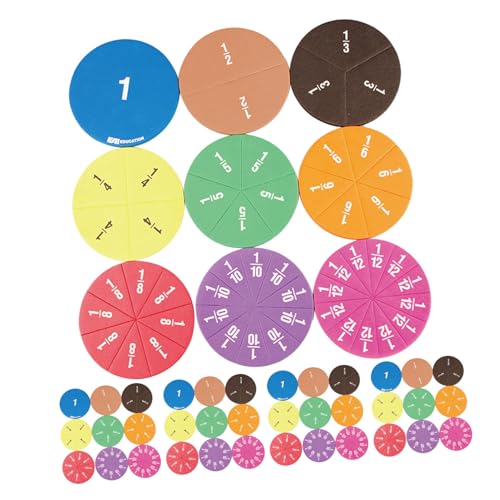 HOMSFOU 45 Teilige Bruchscheiben Lehrmittel Bruchrätsel Kreise Bruchrätsel Für Mathe Bruchplättchen Bruchdiagramm Bruch Lernwerkzeuge Für Bruchplättchen Eva HOMSFOU 45 Teilige Bruchscheiben Lehrmittel Bruchrätsel Kreise Bruchrätsel Für Mathe Bruchplättchen Bruchdiagramm Bruch Lernwerkzeuge Für Bruchplättchen Eva von HOMSFOU