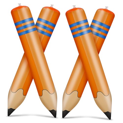 HOMSFOU 4Stücke Aufblasbarer Jumbo Bleistift Riesige Bleistiftballons für Schulanfang und Dekoration Sicher für Platzsparend und Vielseitig Einsetzbar HOMSFOU 4Stücke Aufblasbarer Jumbo Bleistift Riesige Bleistiftballons für Schulanfang und Dekoration Sicher für Platzsparend und Vielseitig Einsetzbar von HOMSFOU